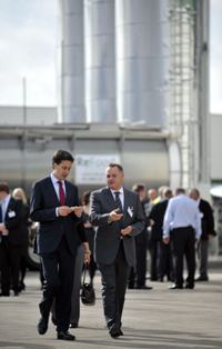 Rt Hon Ed Miliband MP opening the Doncaster ReFood plant in September 2011